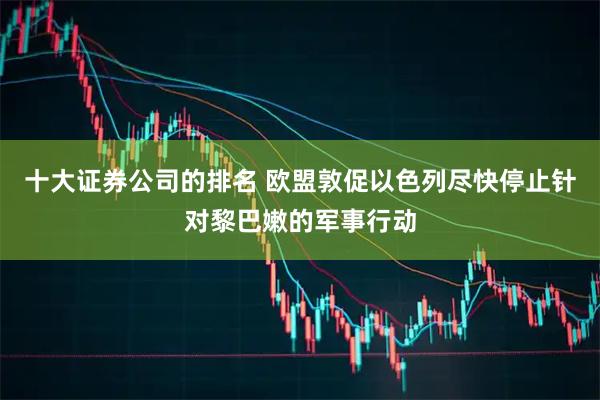十大证券公司的排名 欧盟敦促以色列尽快停止针对黎巴嫩的军事行动